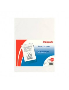 Buste a U ESSELTE Deluxe trasparente 22x30 cm conf. 25 pezzi - 395901200