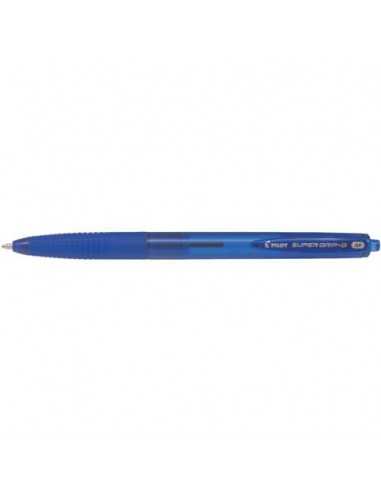 Penna a sfera a scatto Pilot Super Grip G punta M blu 1615