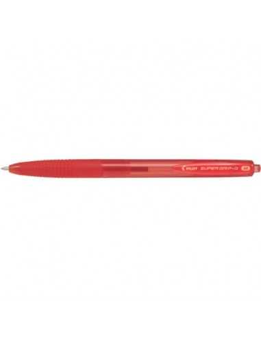 Penna a sfera a scatto Pilot Super Grip G punta M rosso 1616