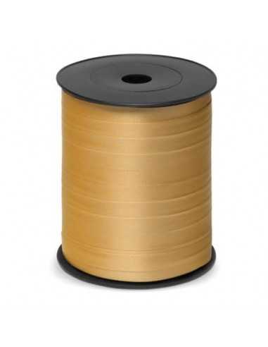 Nastro da regalo in rocchetto Brizzolari 10 mm x 250 mt oro conf. 4 pezzi - 3870.ORO