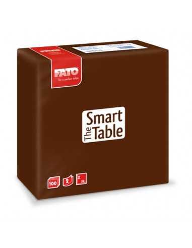 Tovaglioli Fato The Smart Table 38x38 cm cioccolato Conf. 100 pezzi - 82141400