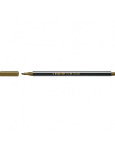 Pennarelli Stabilo Pen 68 metallic 1 mm oro - 68/810