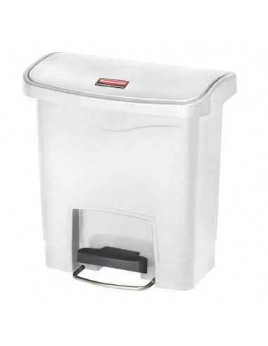 Contenitore in resina Rubbermaid Slim Jim® Step-On bianco 15 L 1883554