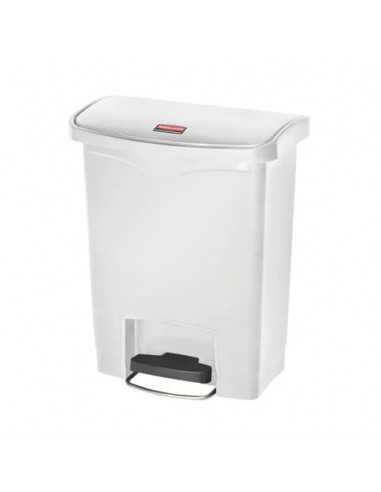 Contenitore in resina Rubbermaid Slim Jim® Step-On bianco 30 L Rubbermaid WHITE - 1883555