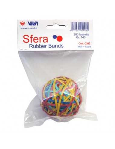 Sfera fascette elastiche VIVA assortiti conf. 200 pezzi - C202