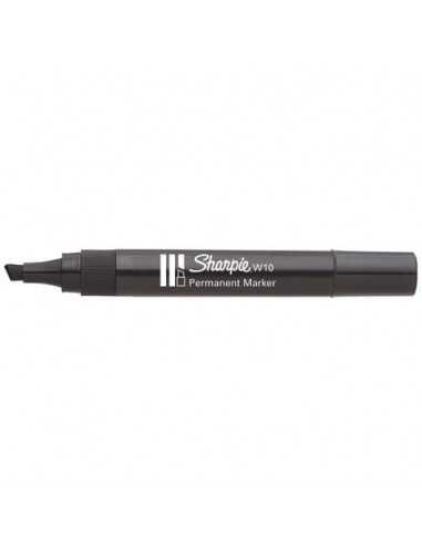 Marcatore permanente Sharpie W10 punta a scalpello 5 mm Nero S0192654