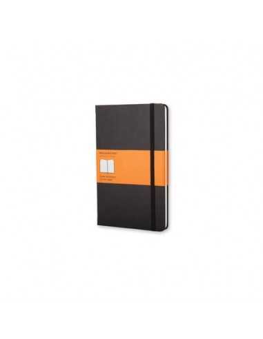 Taccuino a righe large 13x21 cm copertina rigida Moleskine nero QP060