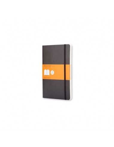 Taccuino a righe large 13x21 cm copertina morbida Moleskine nero QP616