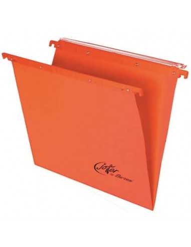 Cartelle sospese orizzontali per cassetti Linea Joker 33 cm fondo V - arancio conf. 25 pezzi 400/330 LINK - A2