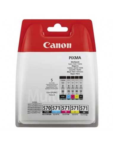 Cartuccia inkjet PGI-570/CLI-571 Canon Canon Nero-ciano-magenta-giallo 0372C004