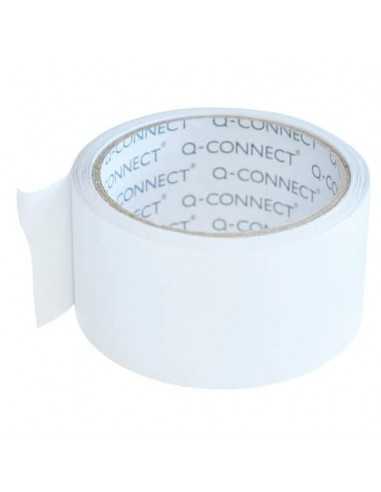 Nastro adesivo da imballo Q-Connect 50 mm x 66 m bianco - svolgimento rumoroso - conf. 6 pezzi - KF02901