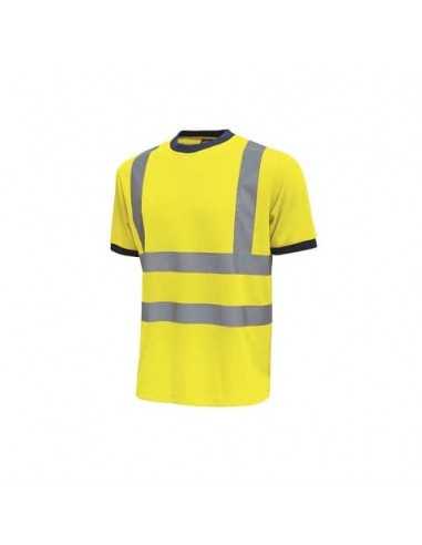 EC - T-Shirt alta visibilità Glitter U-Power cotone-poliestere giallo fluo - Taglia L - HL197YF GLITTER L