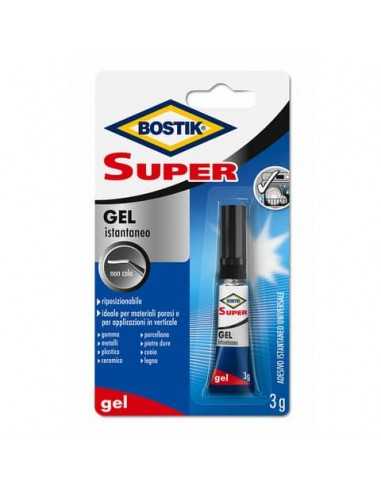 Adesivo invisibile Bostik Super Gel istantaneo - tubetto 3 gr D2740