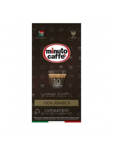 Caffè in capsule compatibili Nespresso Minuto caffè Espresso love3 100% arabica astuccio 10 pezzi - 01349