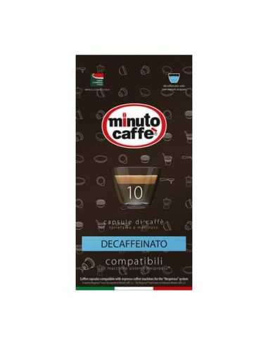 Caffè in capsule compatibili Nespresso Minuto caffè Espresso love3 decaffeinato astuccio 10 pezzi - 01401