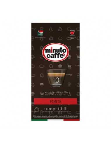 Caffè in capsule compatibili Nespresso Minuto caffè Espresso love3 forte - astuccio 10 pezzi - 02526