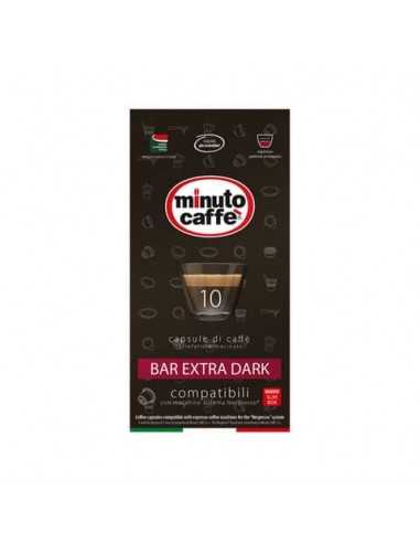 Caffè in capsule compatibili Nespresso Minuto caffè Espresso love3 bar extra dark astuccio 10 pezzi- 04901