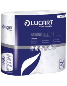 Carta igienica 4 veli Lucart Strong Elite - rotolo da 140 strappi 9