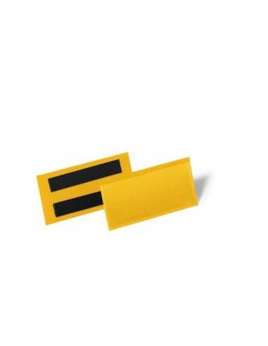 Tasche per identificazione a fissaggio magnetico DURABLE 113x53 mm giallo Conf. 50 pz - 1741-04