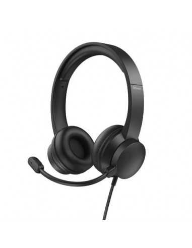 Cuffie on-ear Trust HS-200 USB 2.0 nero - cavo 1