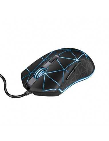 Mouse gaming illuminato Trust GXT133 LOCX nero con luci LED a 4 colori 22988