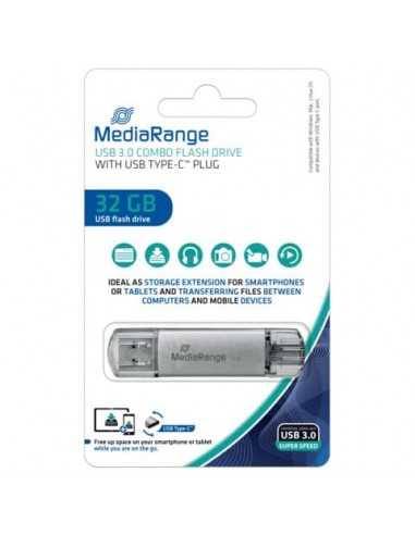 Chiavetta USB 3.0 Media Range con spina USB Type-C™ - 32 GB - argento MR936