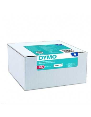 Nastro per etichettatrici Dymo D1 9 mm x 7 m nero/bianco - Conf. 10 pezzi - 2093096