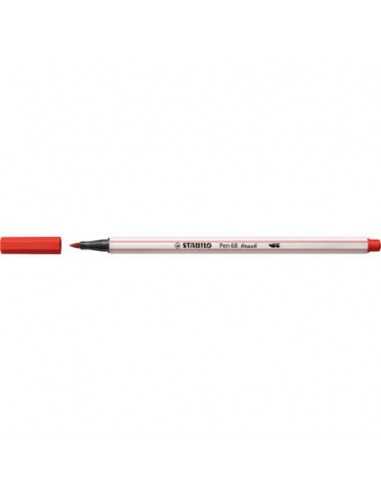 Pennarello Stabilo Pen 68 brush - punta a pennello - M 1 mm carminio 568/48