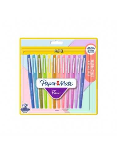 Penne punta fibra Paper Mate Flair/Nylon pastel 1.1 M - tratto 0