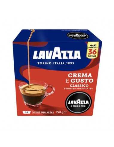 Caffè in cialde Lavazza Astuccio 36 capsule A Modo Mio Crema&Gusto 8889