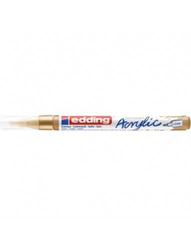 Marcatore acrilico Edding 5300 - punta tonda 1-2 mm tratto fine - oro-prezioso - 4-5300924