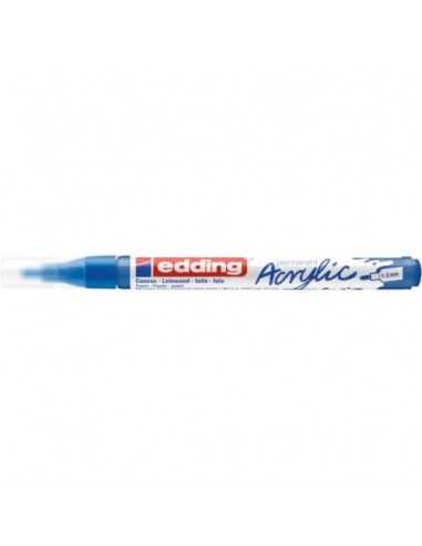 Marcatore acrilico Edding 5300 - punta tonda 1-2 mm tratto fine - blu-genziana - 4-5300903