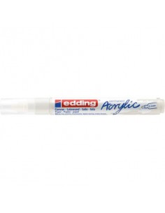 Marcatore acrilico Edding 5100 - punta tonda 2-3 mm tratto medio - bianco-traffico - 4-5100922