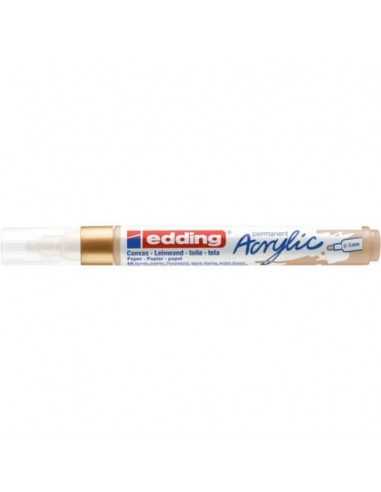 Marcatore acrilico Edding 5100 - punta tonda 2-3 mm tratto medio - oro-prezioso - 4-5100924