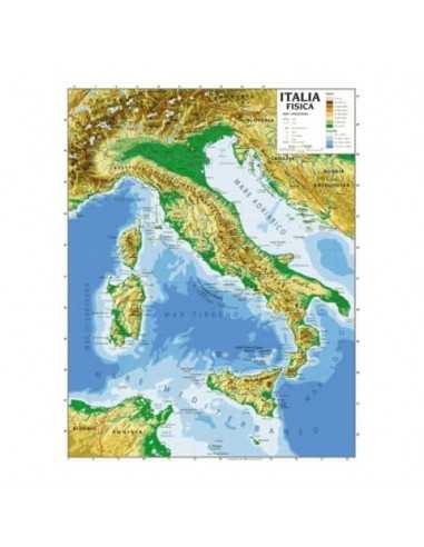 Carta geografica plastificata - 100x140 cm CWR Italia 06990