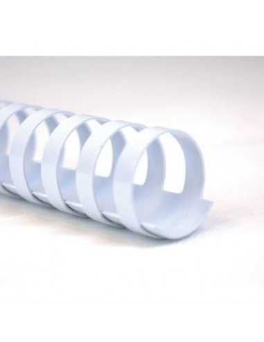 Dorsi plastici CombBind a 21 anelli - 19 mm A4 - fino a 165 fogli - conf da 100 dorsi GBC bianco - 4028611