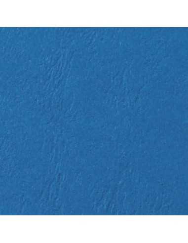 Copertine per rilegatura GBC Leathergrain in cartoncino goffrato A4 blu - conf. 100 pezzi - CE040020