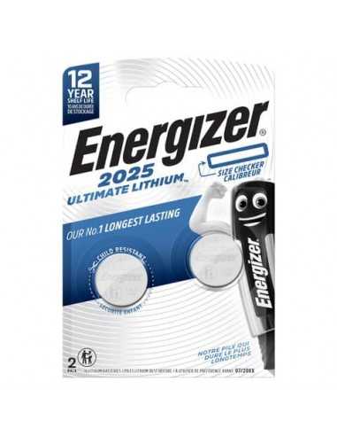 Batterie al litio a bottone Lithium Performance BP2 3V Conf. 2 pz blu Energizer CR2025 - E301319400