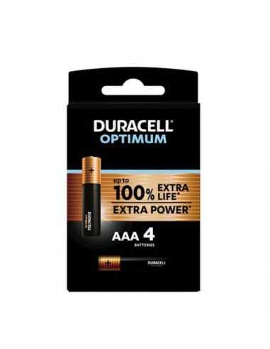 Batteria alcaline Duracell Optimum Ministilo AAA - MN2400 mAh - blister da 4 - DU0031-05000394139213