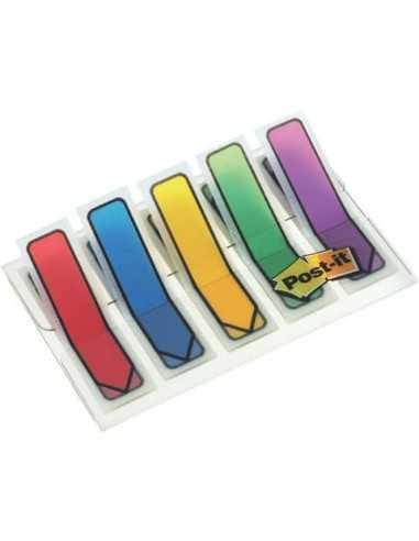 Freccia con dispenser in plastica Post-it® Index - 12x43 mm - assortiti conf. 5 dipenser - 684-ARR1EU