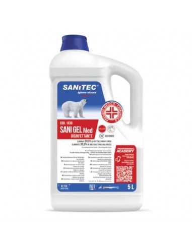 Disinfettante mani a base alcol senza risciacquo Sanitec Sani Gel Med PMC 5 lt 1036