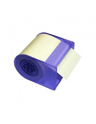 Dispenser comprensivo di roll adesivo Global notes - 60 mm x 10 m giallo/blu Q562401