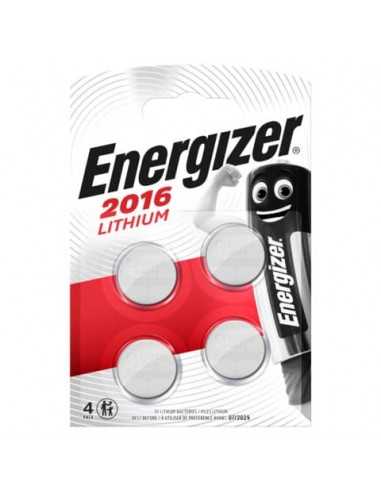 Batterie al litio a bottone Lithium BP4 3V Conf. 4 pz rossa Energizer CR2016 E300849000