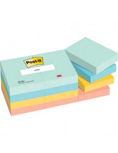 Foglietti riposizionabili Post-it® Beachside - conf. 12 blocchetti da 100 ff 38x51 mm - 653-12-BEA