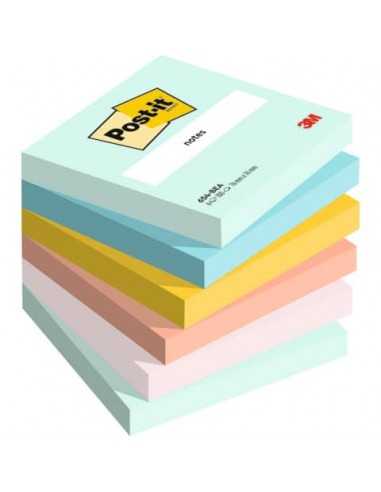 Foglietti riposizionabili Post-it® Beachside - conf. 6 blocchetti da 100 ff 76x76 mm - 654-6-BEA