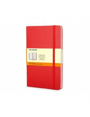 Taccuino Moleskine large a righe copertina rigida - rosso Scarlet red