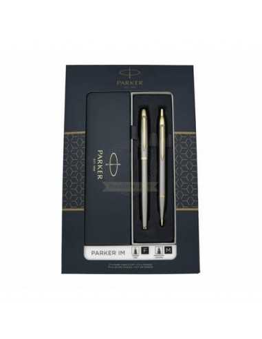 Duo Set Parker - penna a sfera IM black GT + penna roller tratto M - conf. 2 pezzi - inchiostro blu - 2093217