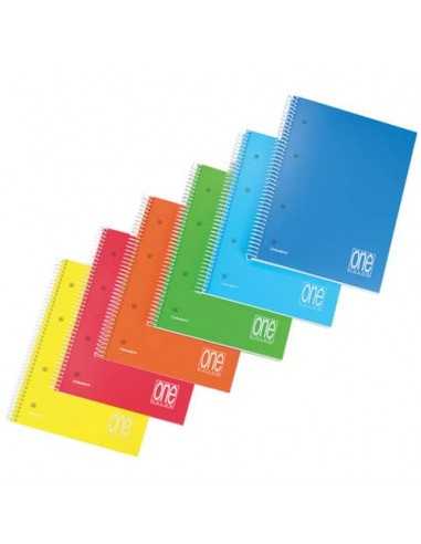 Quaderno spirlato Maxi One Color copertina in PPL - 80+1 ff One Color 1R 2936