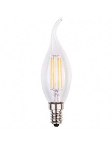 Lampadina LED a filamento fiamma 6W attacco E14 806 lumen luce calda MKC 3000K - 499048560