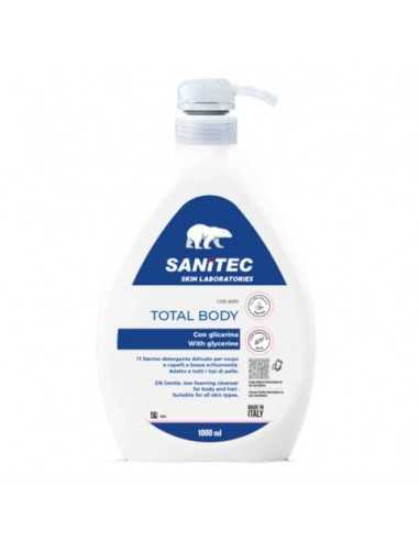 Total body Dermo-detergente delicato per corpo e capelli a bassa schiumosità Skin Lab Sanitec 1000 ml - 6030